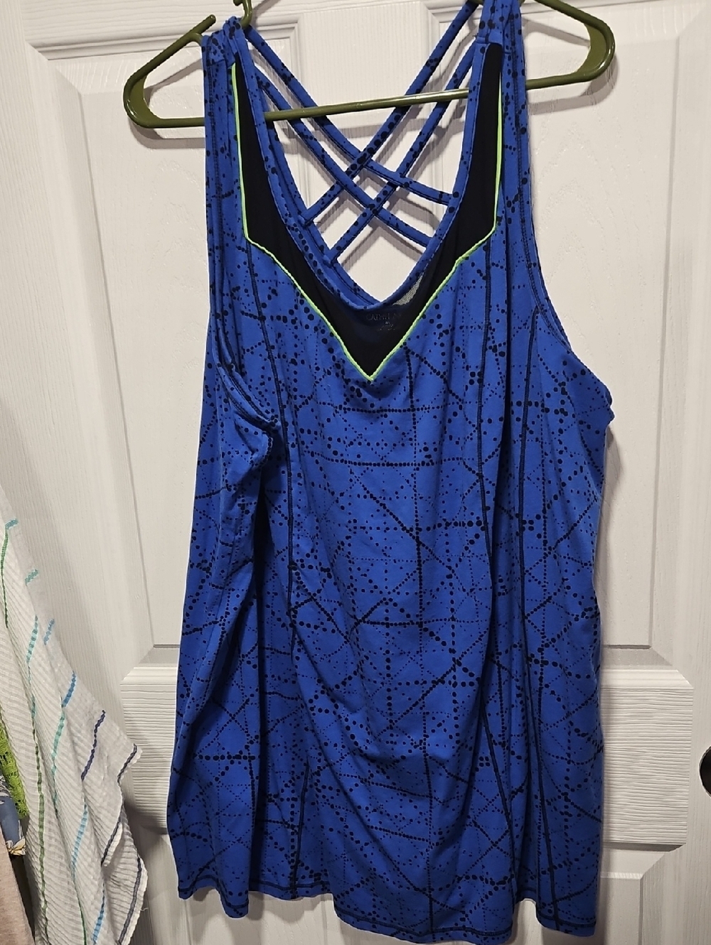Catherines Royal Blue Tank Top with Black Trim